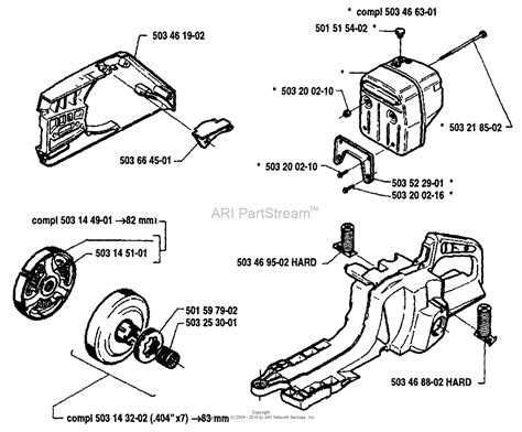 Husqvarna Chainsaws Parts Diagrams