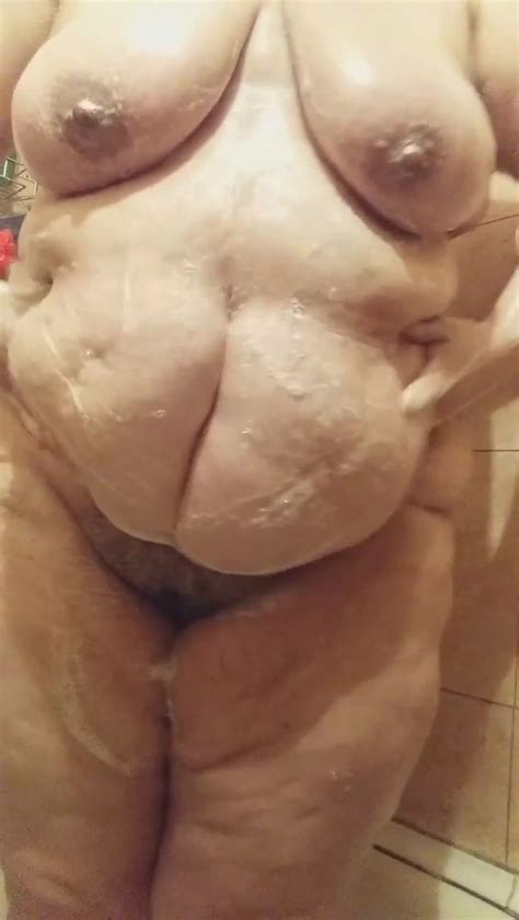 My Fat Real Mom Is Stroking Her Body In The Shower Porn