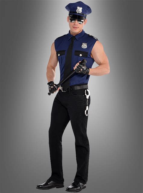 polizei uniform herren polizist karnevalskostüm für männer gruppenkostüm ebay