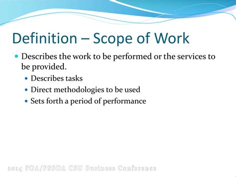 scope  work definition