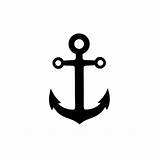 Anchor Tattoo Temporary Icon sketch template