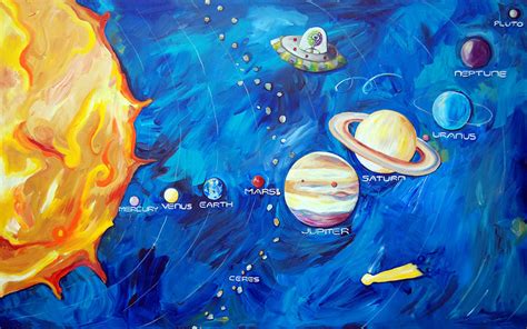 solar system art  kids