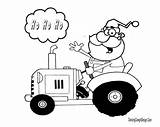 Tractor Coloring Pages Christmas Western Santa Allis Chalmers Printable Template Tractor2 Orig Print Deere John sketch template