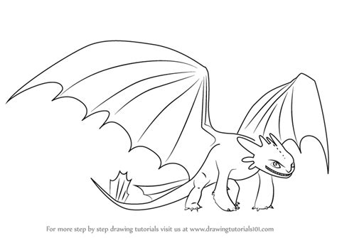 printable night fury coloring pages