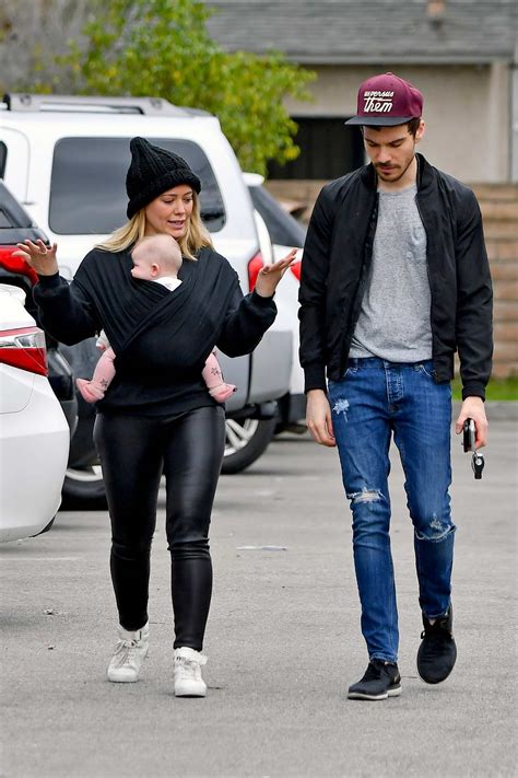 hilary duff and matthew koma steps out with their daughter
