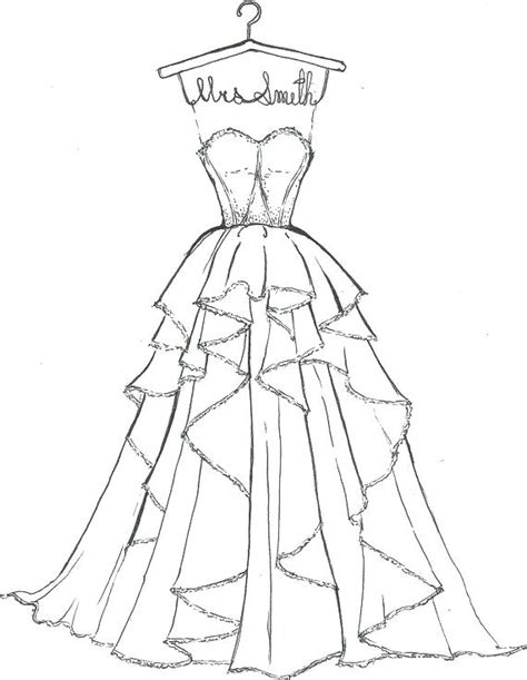 printable wedding dress coloring pages  getcoloringscom