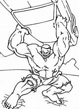 Coloring Pages Strong Man Hulk Heroic Getdrawings Getcolorings sketch template