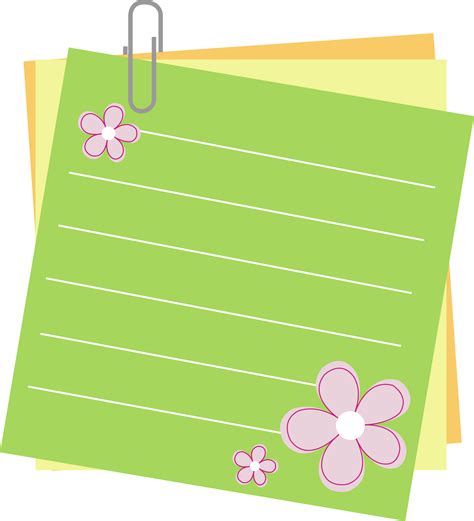note paper design  png