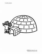 Igloo Coloring Sheet Worksheet Grade Curated Reviewed Lessonplanet sketch template