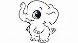 Coloring Elephant Printable Pages Popular Baby sketch template
