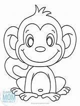 Colouring Simplemomproject Drawing Toddlers Zoo sketch template