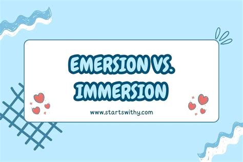 diving  emersion  immersion     choice