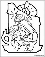 Nativita Presepe Personaggi Religione Col Nativity sketch template