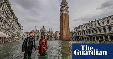 venice flooded by high tide in pictures world news the guardian