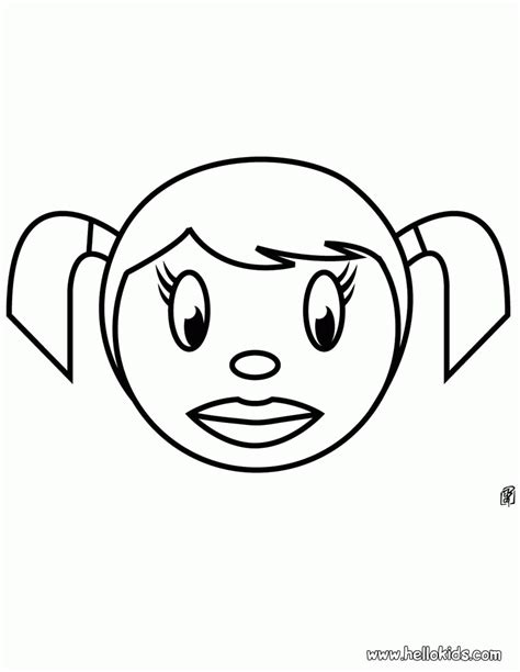 girl face coloring page   girl face coloring page png