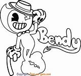 Bendy Pages Printable Dancing Color Ink Machine Coloring Print sketch template