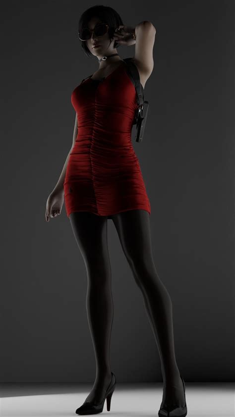 3d model ada wong resident evil vr ar low poly cgtrader