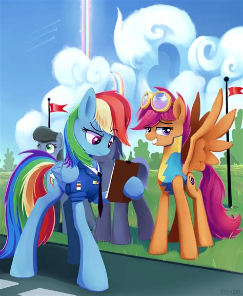 Rainbow Dash And Scootaloo At Wonderbolt Academy Submitted
