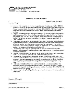 medicare opt  letter  fill  printable fillable