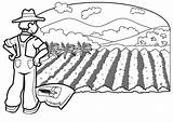 Colorear Agricultor sketch template