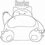 Snorlax Pokemon Kleurplaat sketch template