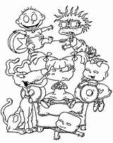 Coloring Pages 90s Rugrats Para Kids Cartoons Colorear Dibujos Los Printable Pintar Template Guardado Desde sketch template