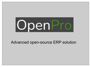 openpro erp pricing features alternatives