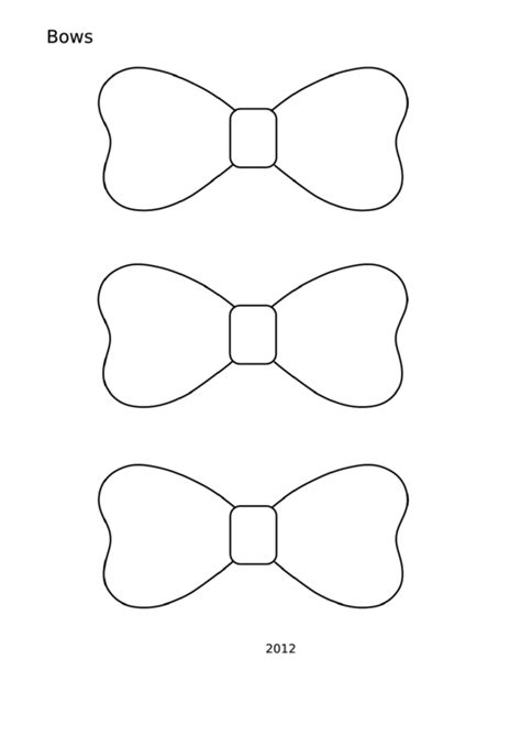 top  bow templates      format