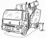Garbage Camion Poubelle Ramassage Colouring Trash Printable Recycling Ordures Rubbish Coloringhome Outline Recyc Printsize sketch template