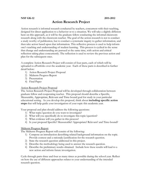 action research project