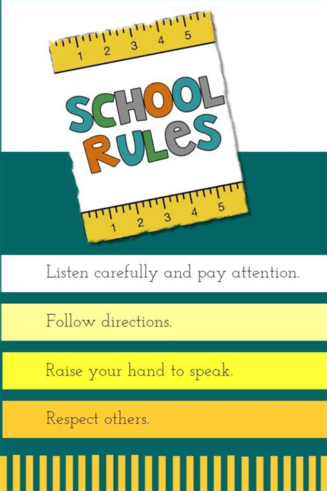 classroom rules editable  printable poster template school rules classroom rules poster