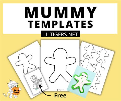 printable mummy template lil tigers