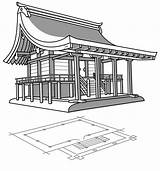 Japanese Temple Shinto Drawing Shrines Japan Architecture Google Getdrawings Zukuri Guide Nagare Construction Building Search Designs sketch template
