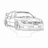 Subaru Sketch Wrx Coloring Sti Pages Cars Impreza Outline sketch template