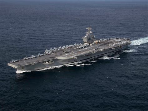 americas  ton aircraft carrier perform crazy high speed turns  national interest
