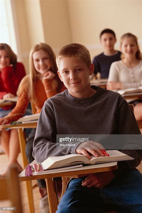 students sitting  desks stock photo getty images