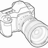 Digital Slr Review Camera sketch template