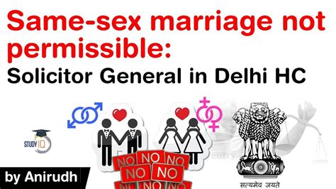 same sex marriage not permissible says solicitor general in delhi high