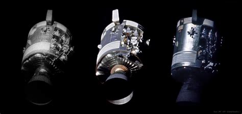 heres  unprecedented   apollo  damaged service module