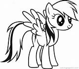 Rainbow Coloring Dash Pages Getcolorings Pony Baby sketch template