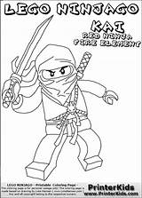 Ninjago Kai Printable Ausmalbilder Ausmalen Swords Mewarnai sketch template