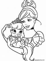 Princess Cinderella Palace sketch template