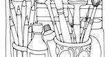 Supplies Coloring Pages sketch template