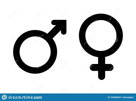 Male And Female Symbol Male And Female Gender Icons Stock