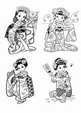 Coloriage Chinois Japonais Japon Nouvel Coloriages Colorare Enfantin Japonaises Giappone Plusieurs Colorier Adulti Tenus Traditional Japonaise Justcolor Mandala Adultes Nouveau sketch template