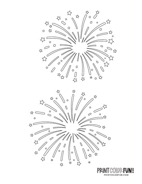 firecracker fireworks coloring pages celebrate   printables