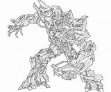 Megatron Coloring Transformers Pages Cybertron Fall Jazz G1 Clipart Sketch Another Library Popular Template sketch template