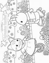 Sylvanian Coloring Critters Pages Families Calico Kleurplaten Fun Kids Family Printable Easter Familys Cat Print Color Colouring Critter Board Kleurplaat sketch template