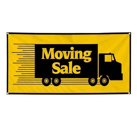 moving sale vinyl banner sign  ft   ft wgrommets ebay