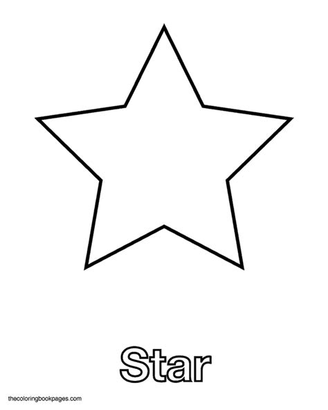 fastpanel star coloring pages shape templates shape coloring pages